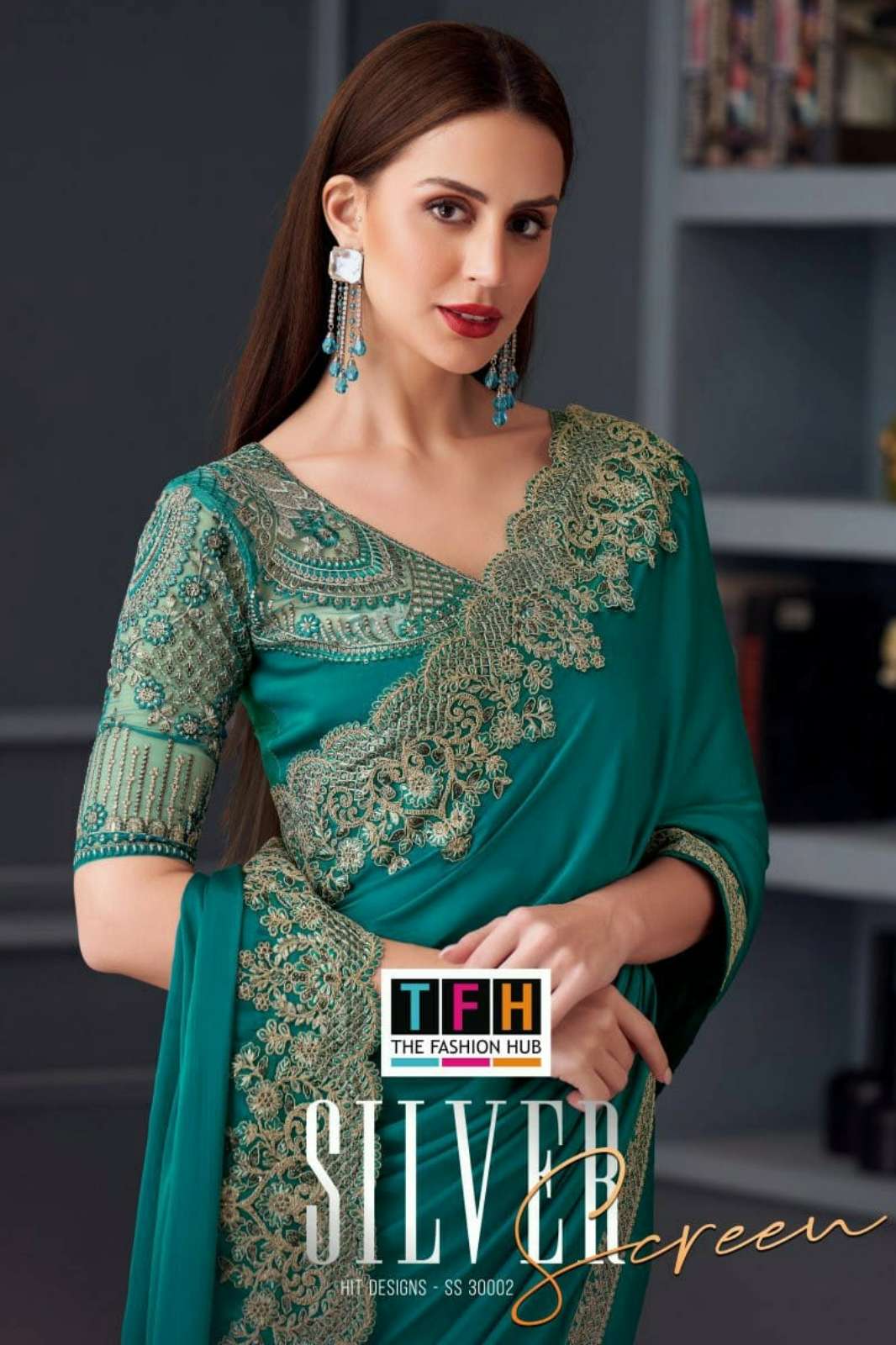 Shri Balaji Emporium TFH Silver Screen SS 30002 STUNNING SAREE COLLECTION FOR WEDDING WEAR