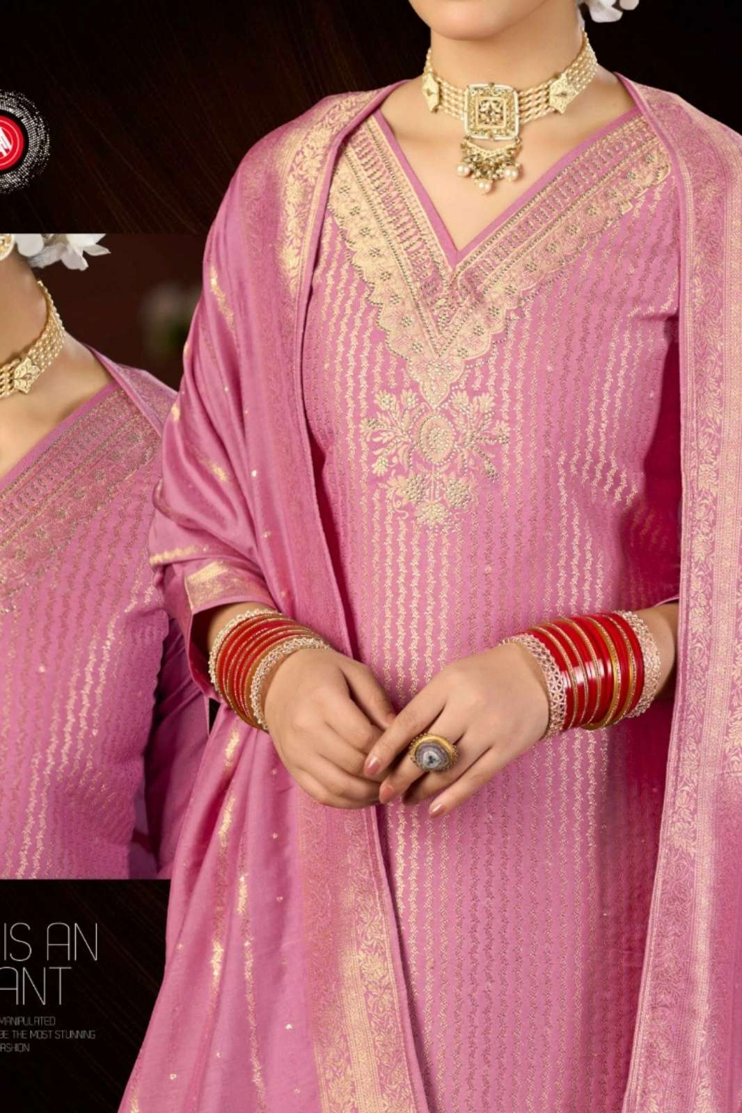 Triple HANSHIKA VOL 5 LIGHT Pure Muslin Jaquard Suit Collection