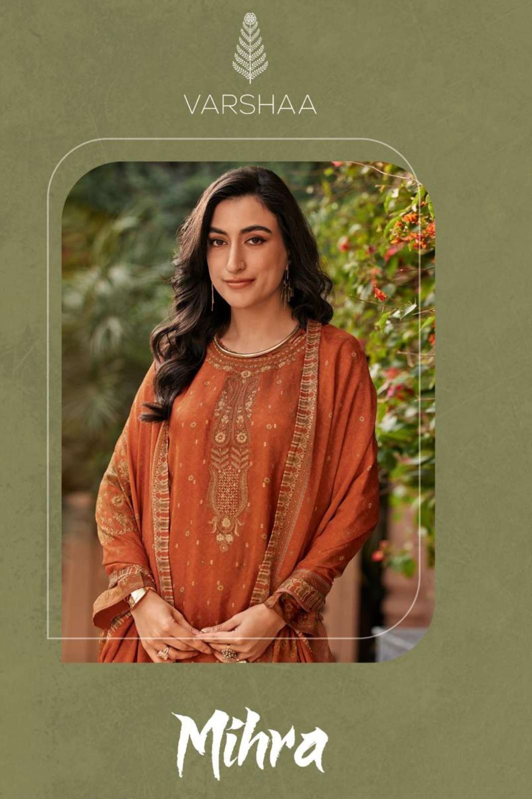 VARSHAA Mihra VISOCSE RUSSIAN SILK WOVEN DIGITALLY PRINTED SALWAR SUIT