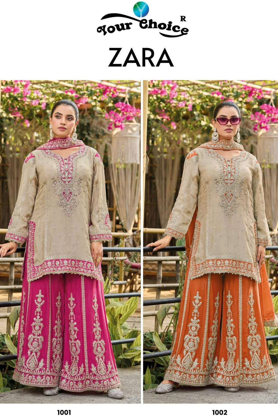 Your choice ZARA Ready to Wear Heavy Chinon Suit Collection 