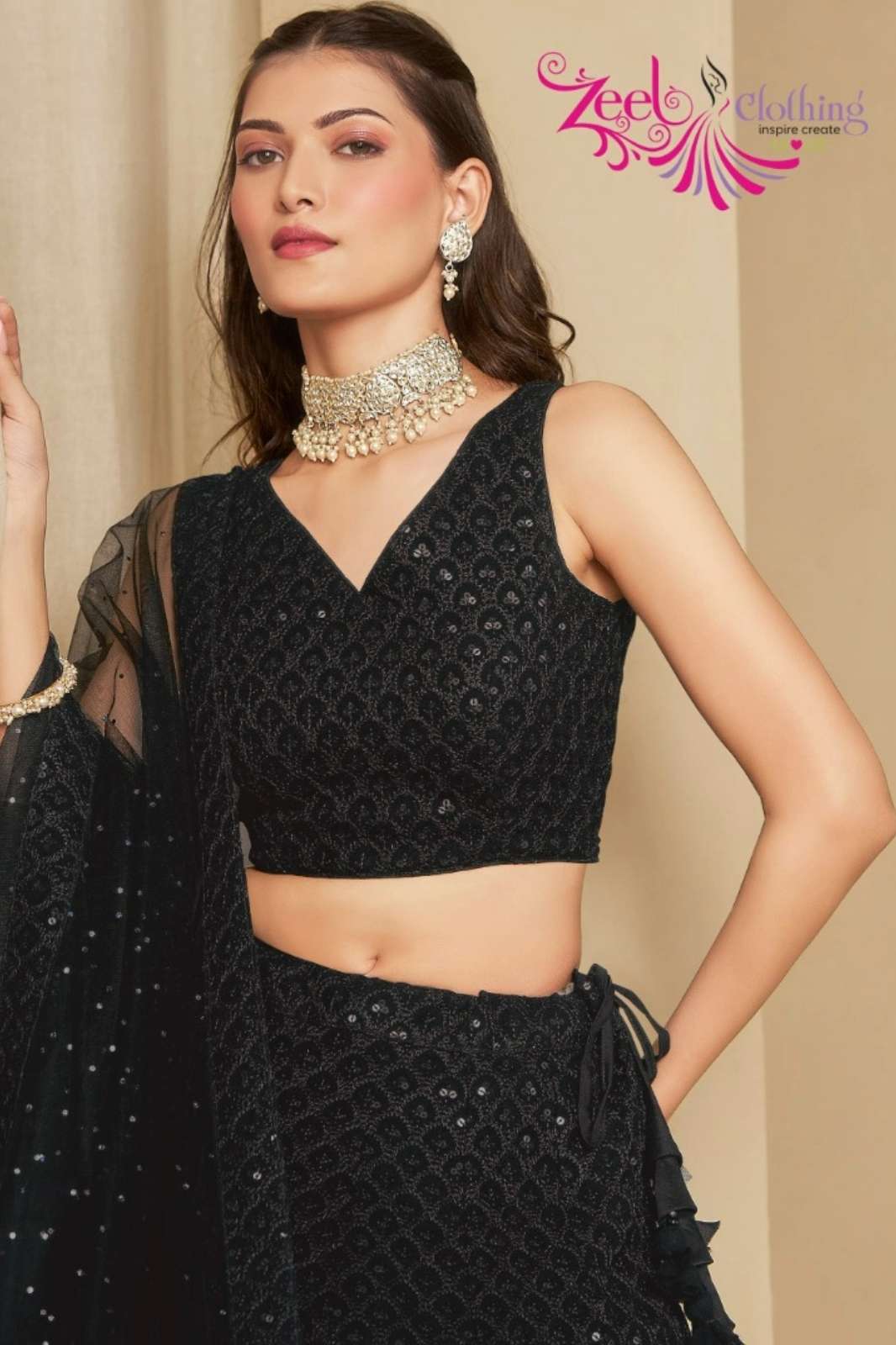 ZEEL FLORANCE VOL 01 Blue Sequins Embroidery Work Party wear Lehenga