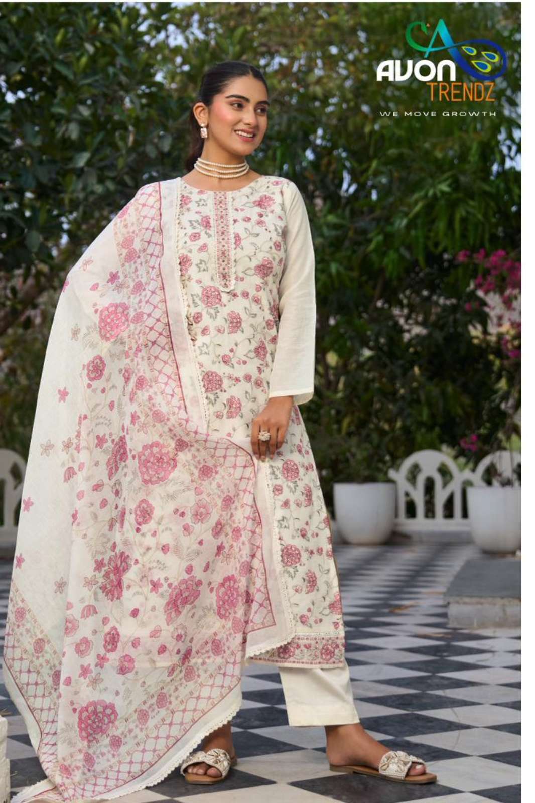 Avon ROHINI Cotton Beautiful Handwork Designer Salwar Suit