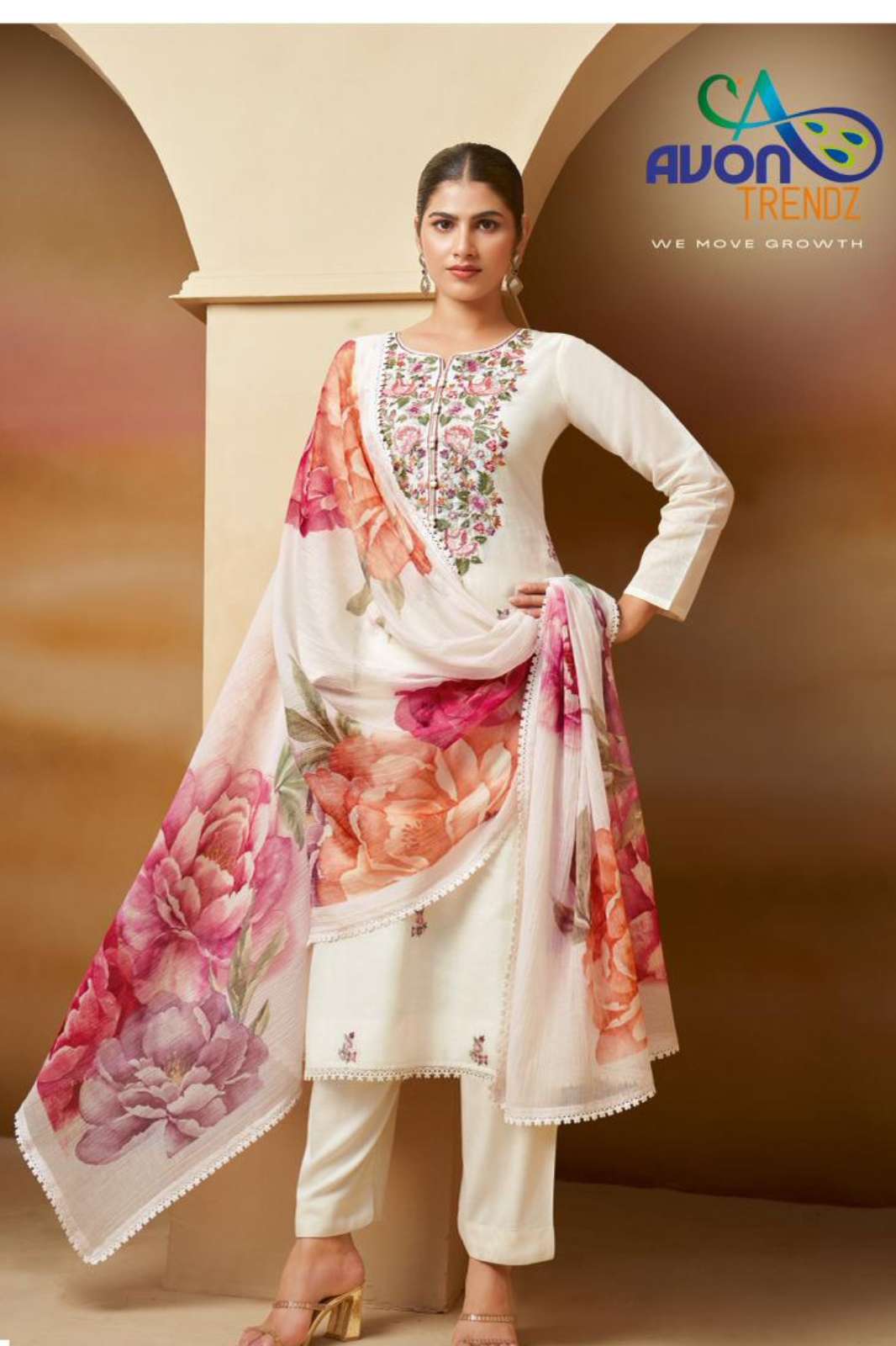 Avon SUHANA Beautiful Embroidery Work Designer Salwar Suit