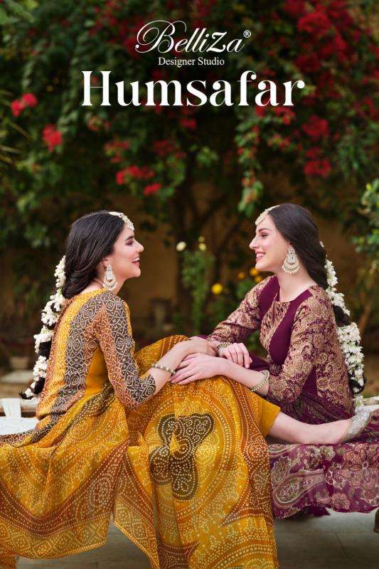 BELLIZA HUMSAFAR PURE VISCOSE REYON DIGITAL PRINTED DESIGNER SALWAR SUIT