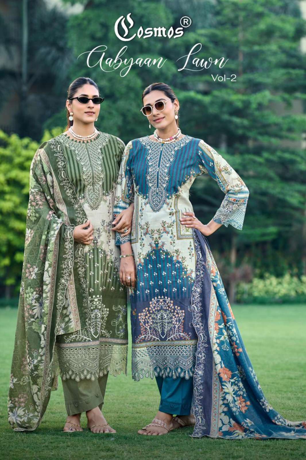 Cos Mos AABYAAN LAWN VOL 2 Lawn Cotton with Patch Work Designer Salwar Suit