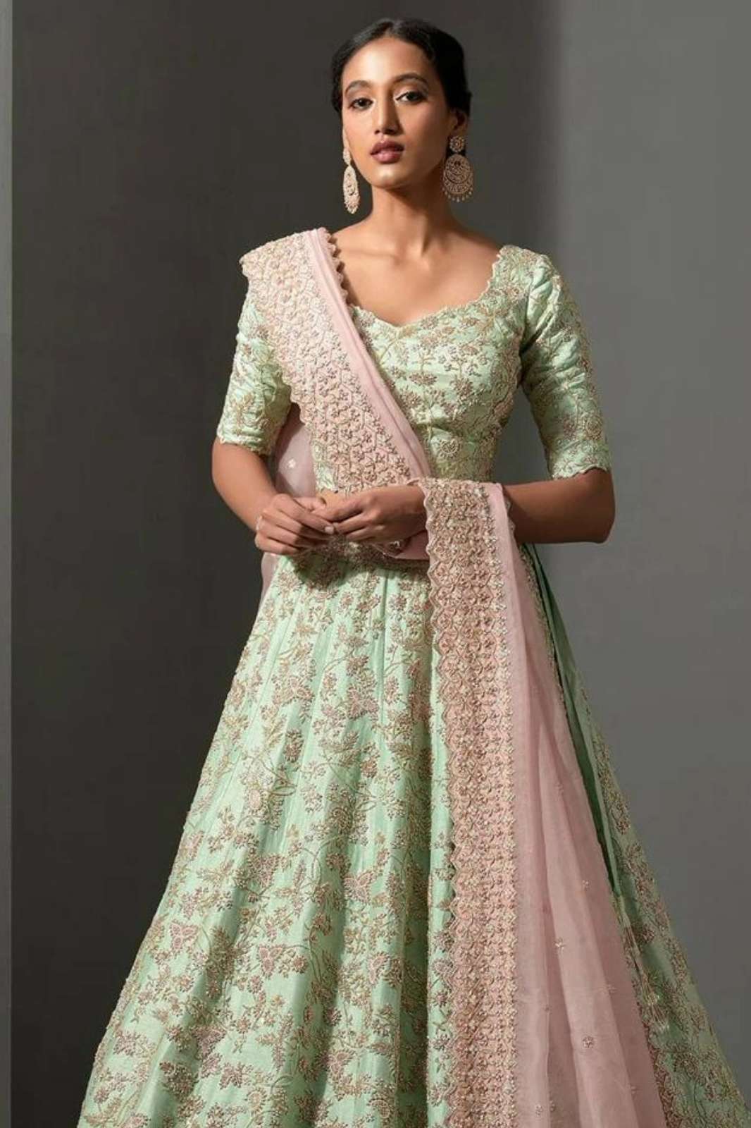 Crazycloths L 3100 Mulberry Silk Designer Lehenga Choli