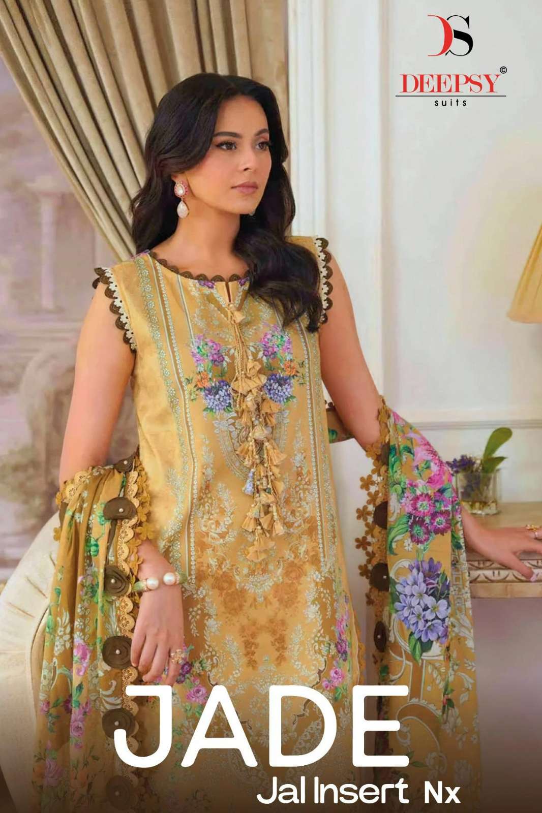 Deepsy Jade JAL INSERT Pure Cotton Heavy Patch Work Designer Salwar Suit
