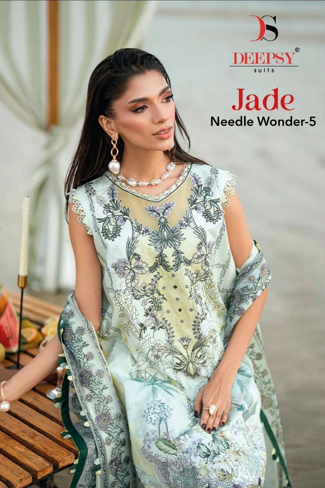 Deepsy Jade Needle wonder 5  Pure Cotton Heavy Patch Work Printed Designer Salwar Suit