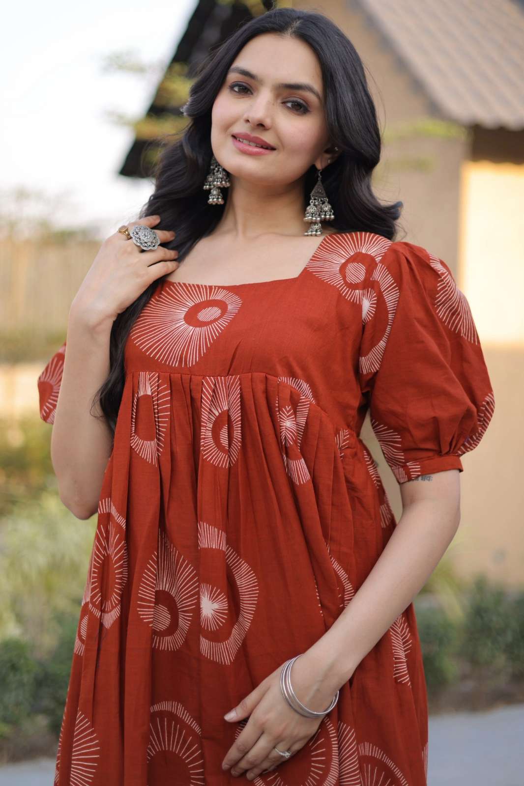 Fashionbazar365 KA 1249 Printed Cotton Designer Formal Wear Gown