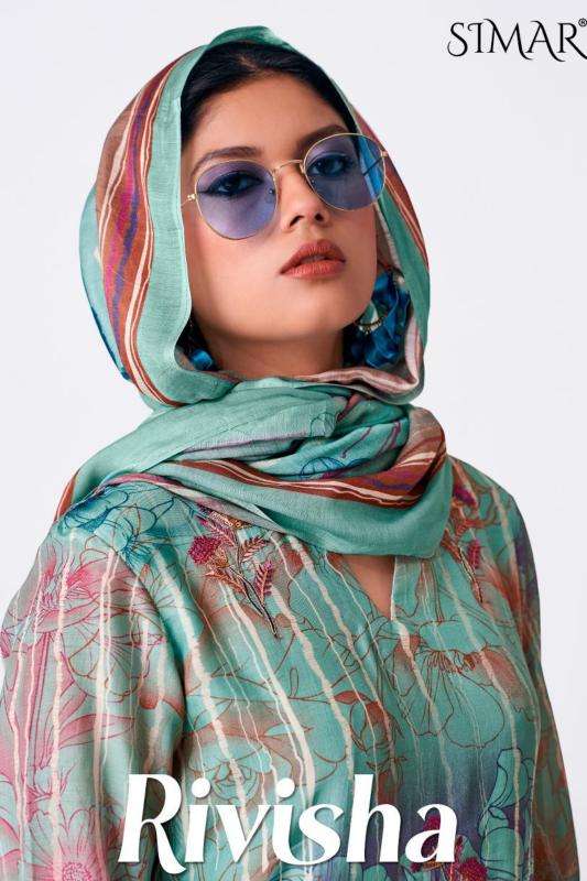 Glossy Rivisha Pure Viscose Muslin Digital Printed Designer Salwar Suit