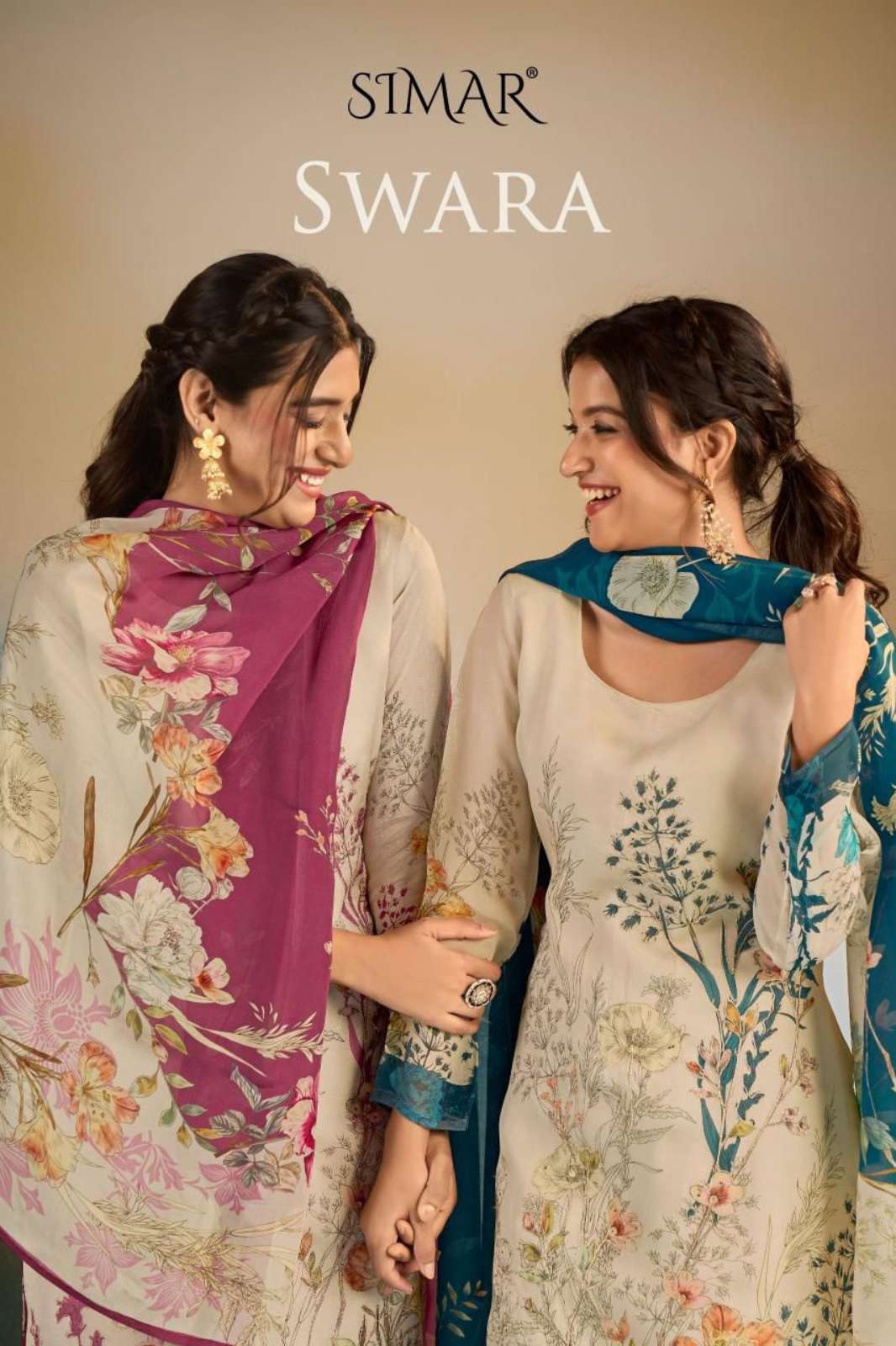 Glossy Swara Pure Viscose Organza Digital Printed Designer salwar Suit