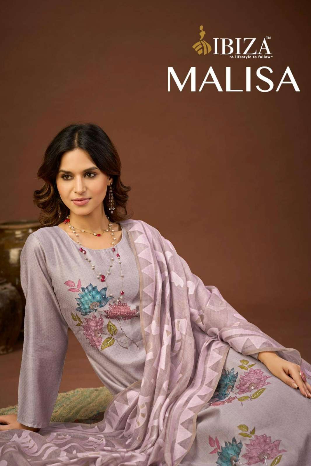 IBIZE MALISA PURE ORGENIC COTTON  DIGITAL PRINTED DESIGNER SALWAR SUIT