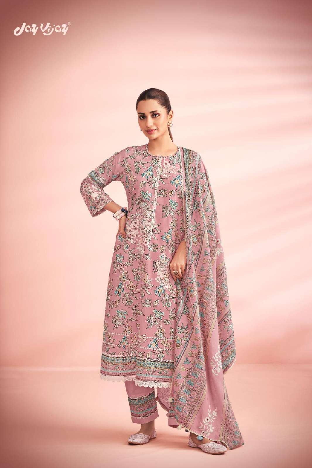 Jay Vijay 11101 11106 Premium Cotton Hand Block Printed Designer Salwar Suit