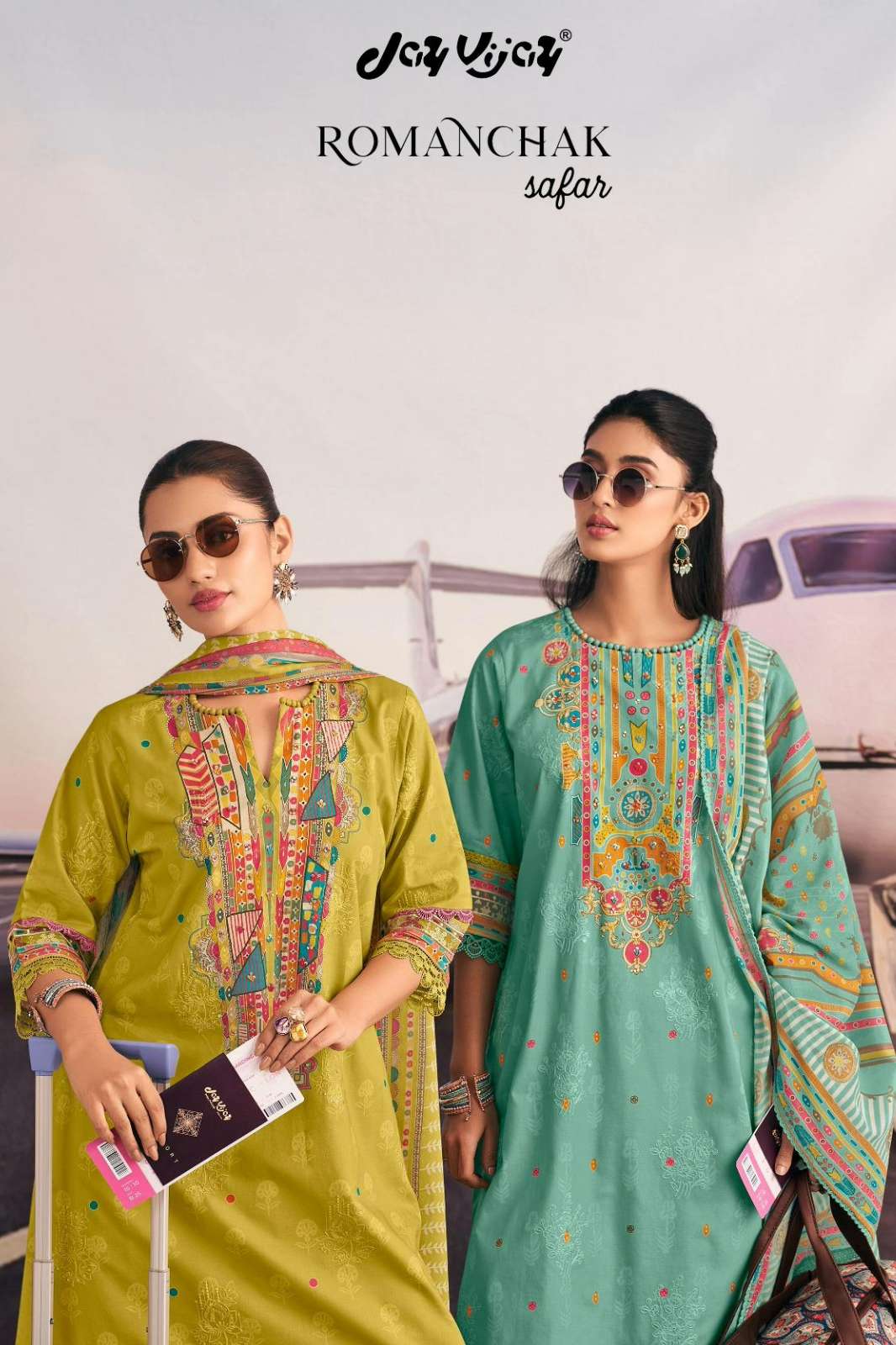 Jay Vijay Romanchak Safar Premium Cotton Embroidery Designer Salwar Suit