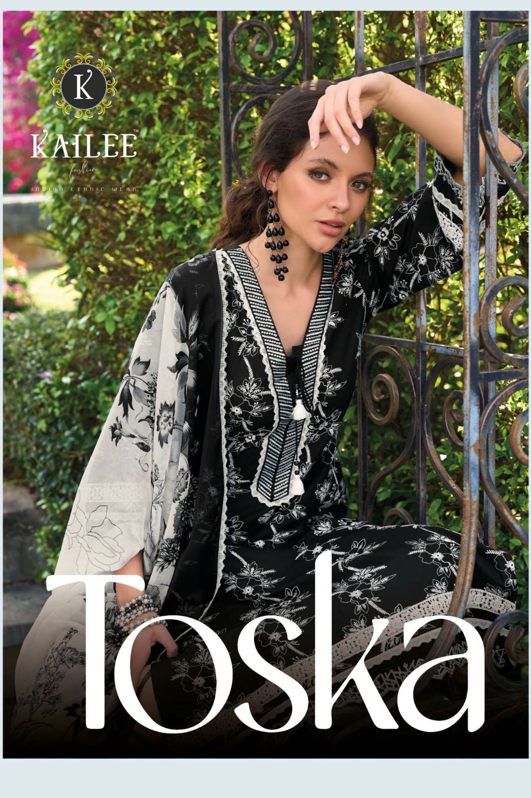 KAILEE FASHION TOSKA PURE COTTON PRINTED DESIGNER SALWAR SUIT