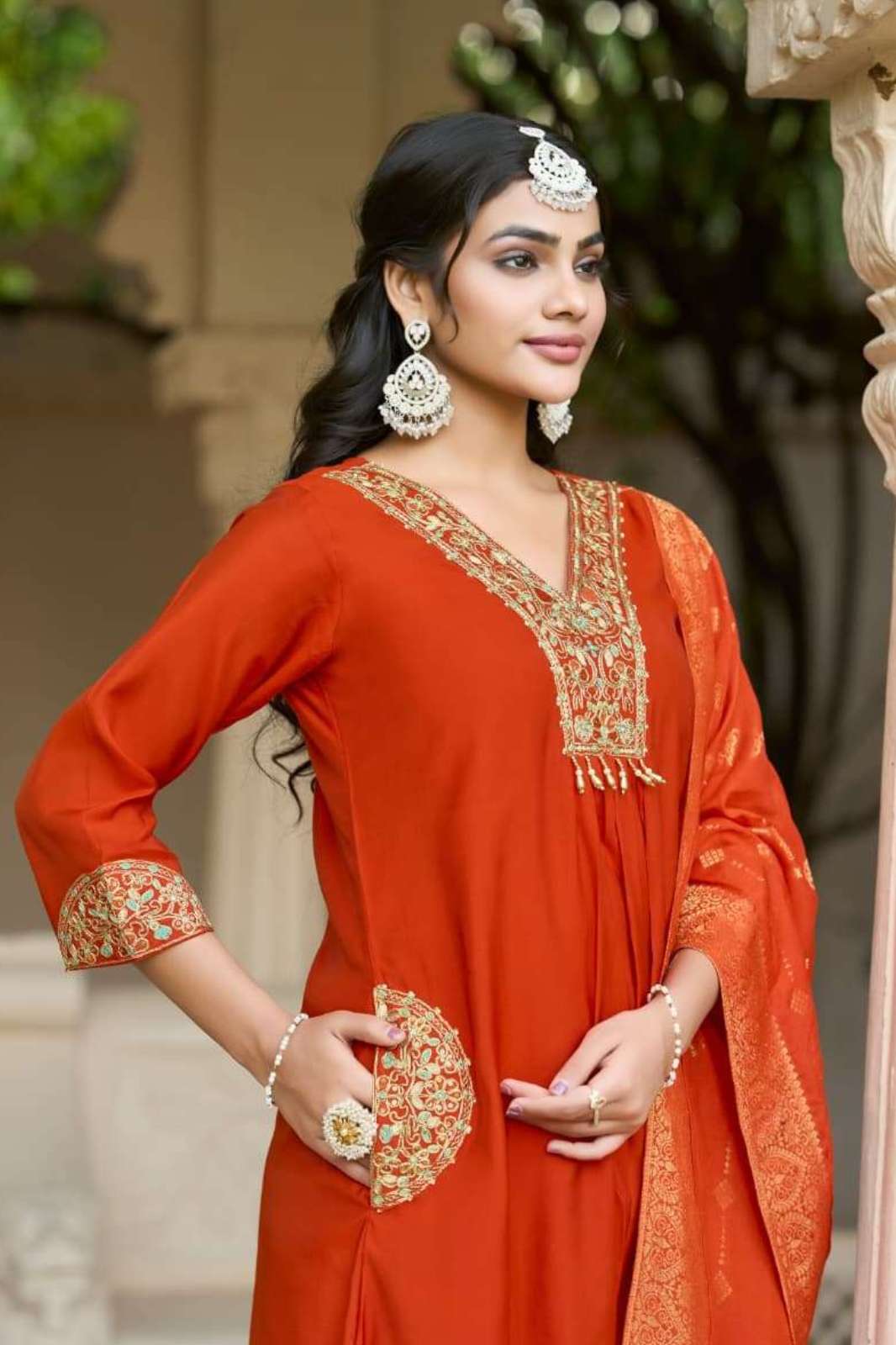 KARISSA TITALEE HEAVY VISCOSE EMBROIDERY DESIGNER SALWAR SUIT
