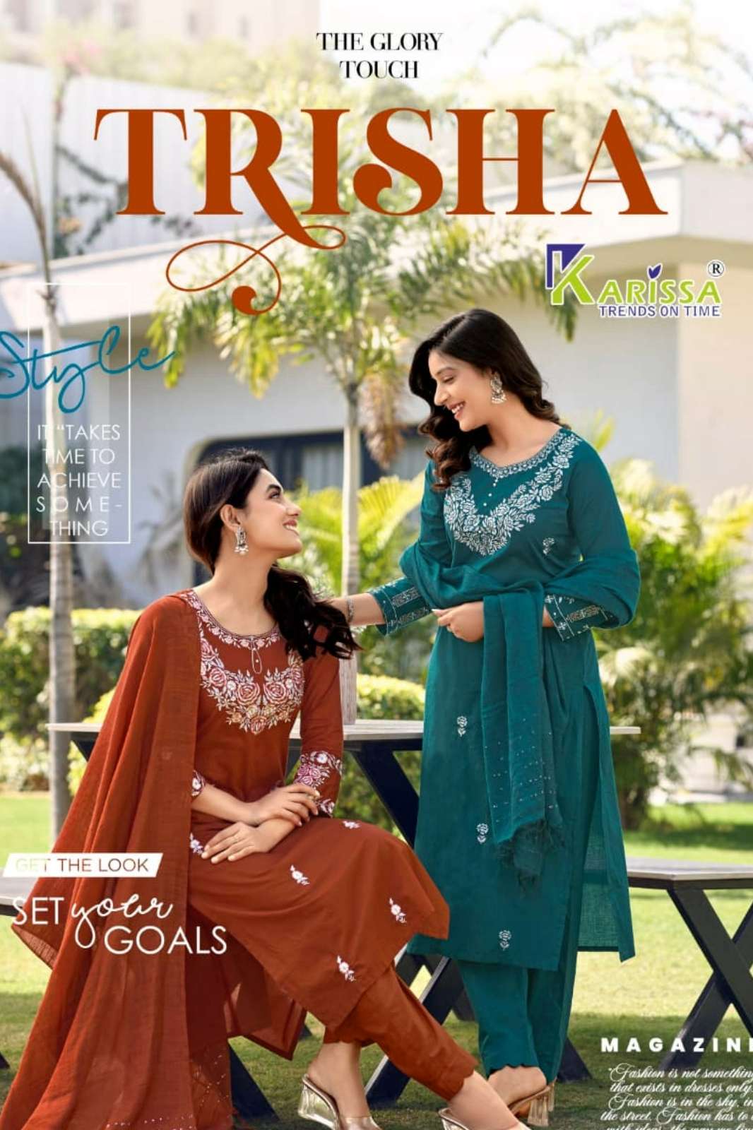 KARISSA TRISHA PREMIUM HEAVY MUSKA COTTON DESIGNER KURTIS