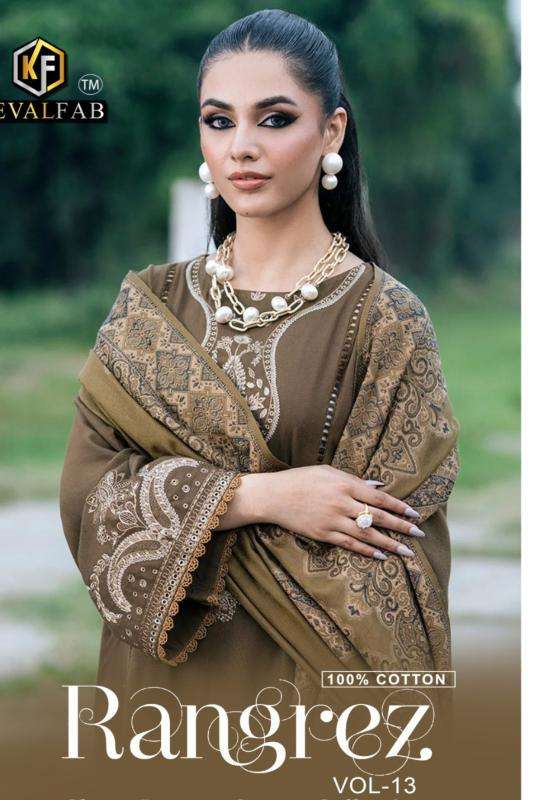 Keval Feb RANGREZ VOL 13 Heavy Cotton Printed Designer Salwar Suit