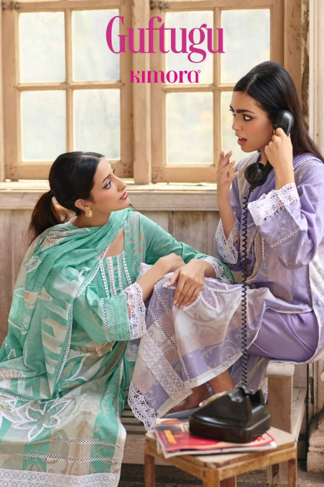 Kimora GUFTUGU  2343 TO 2346 Pure Cotton Digital Floral Printed Designer Salwar Suit