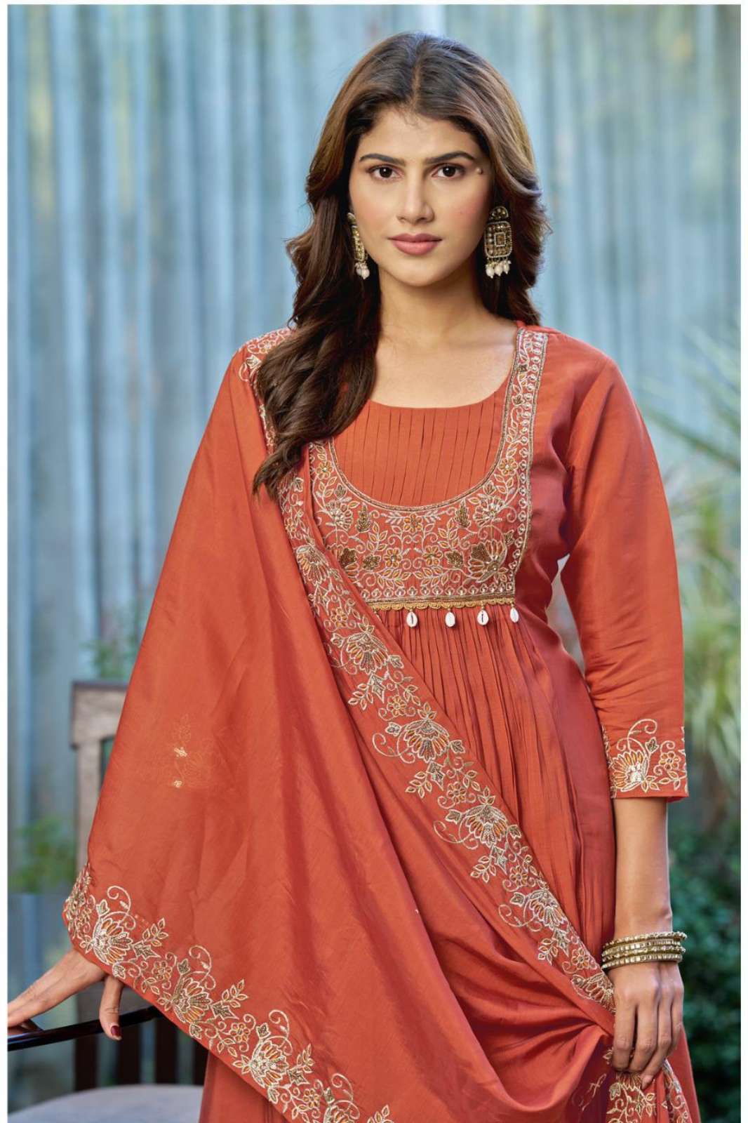 Ladies Flavour D no 3367 To 3370 Mull Chanderi Handwork Designer Salwar Suit 