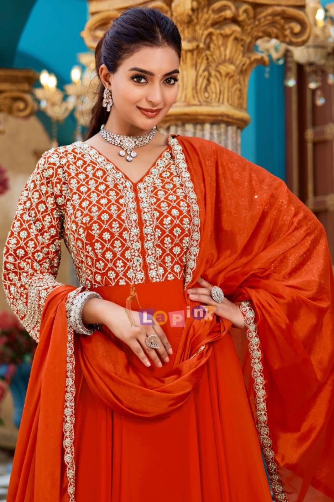 Lapink 21686 Viscose Fabric Embroidery with Stones Work Designer Salwar Suit 