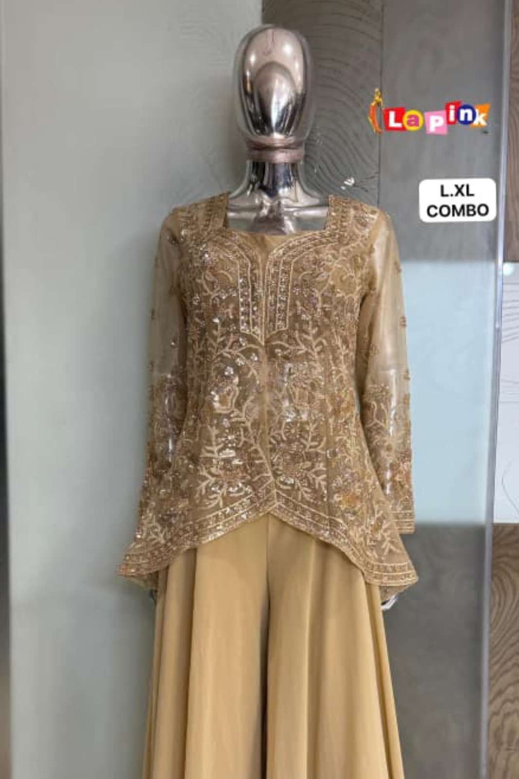 Lapink 21715 Net Fabric Embroidered with Sequence & Hand work Designer Dress