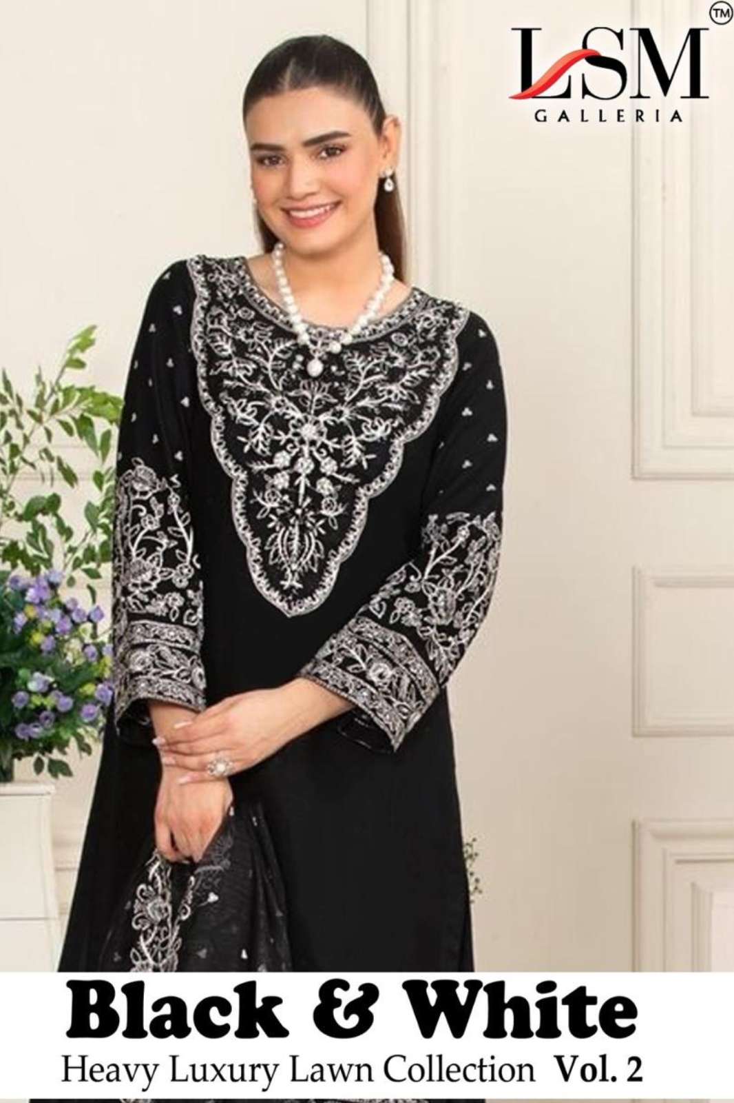 LSM GALLERIA VOL 2 PURE HEAVY LAWN PRINTED DESIGNER SALWAR SUIT