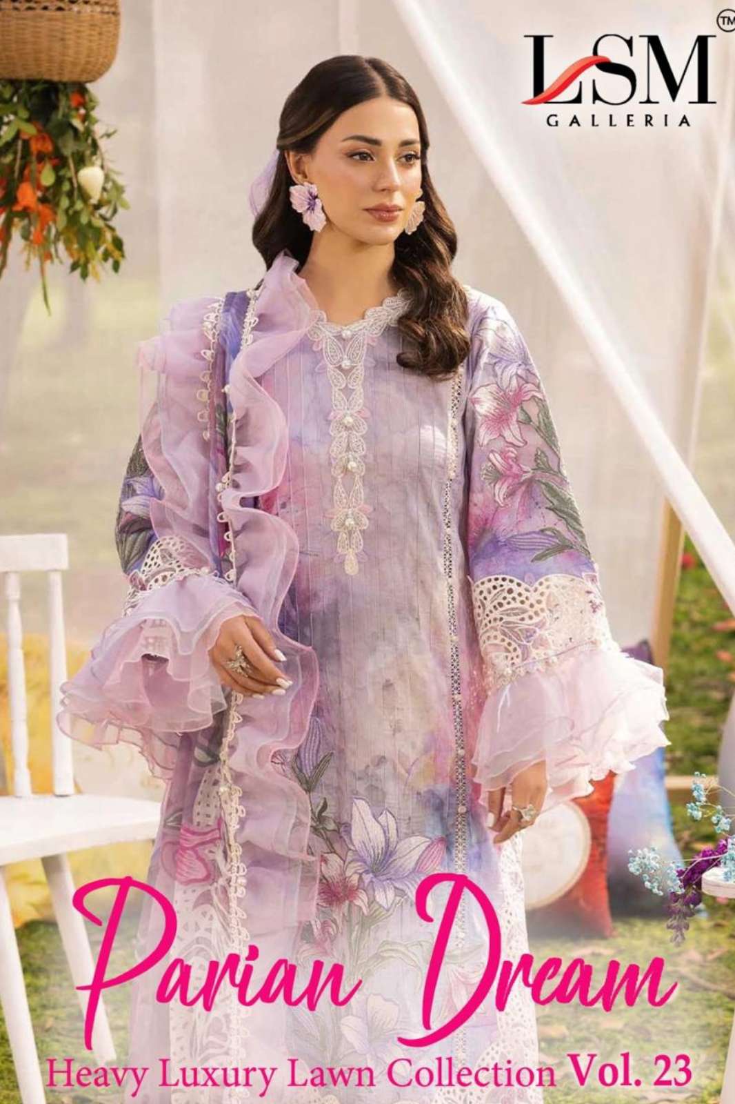 LSM GALLERIA VOL 23 PURE HEAVY LAWN DESIGNER SALWAR SUIT