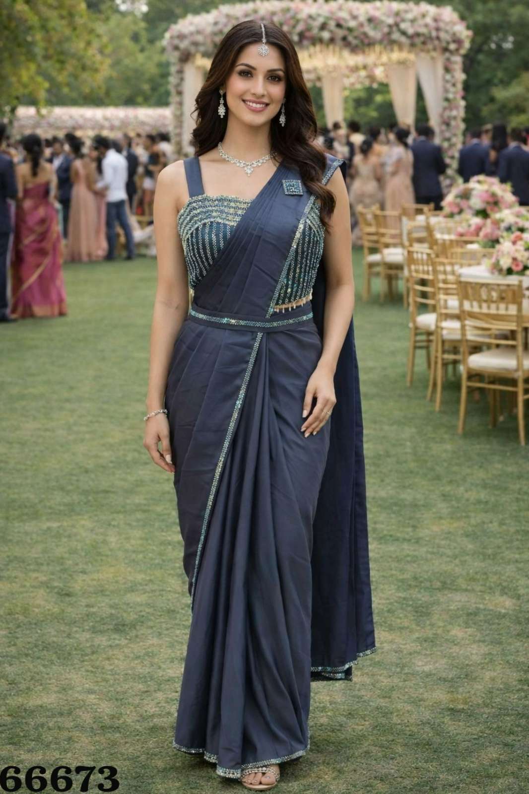 MRUDANGI AANVI VOL 2 REAL PREMIUM ARMANI SATIN READY TO WEAR SAREE 