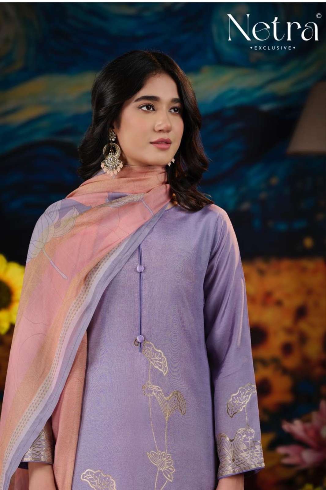 Netra AARNA VOL 05 Pure Bemberg Muslin Digital Printed Designer Salwar Suit