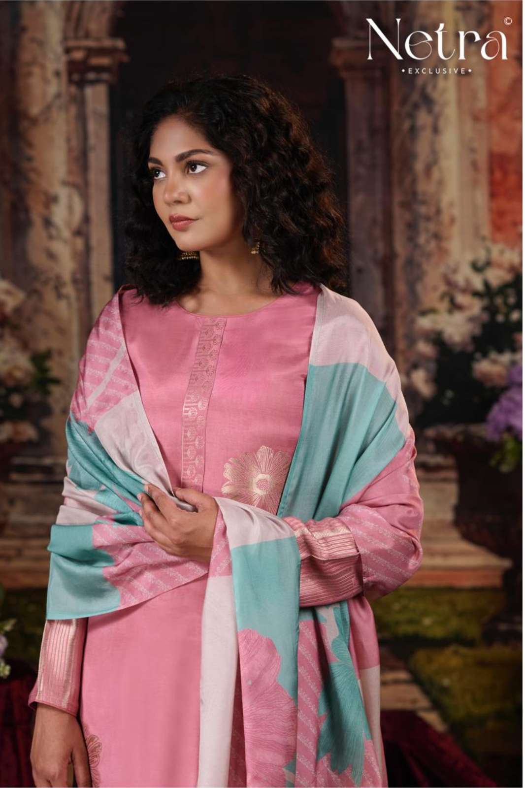 Netra AARNA VOL 07 Pure Bemberg Muslin Jacquard Designer Salwar Suit 