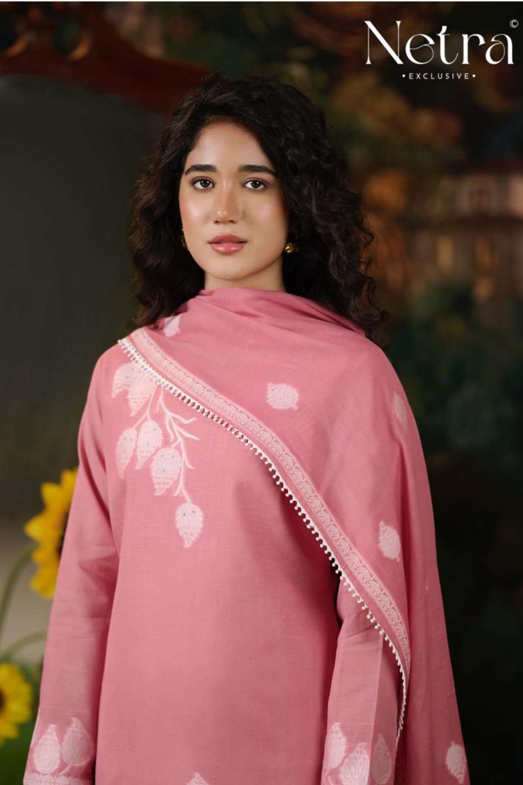 Netra EVA Pure Banarasi Mul Chandni Weaving with Handwork Designer Salwar Suit