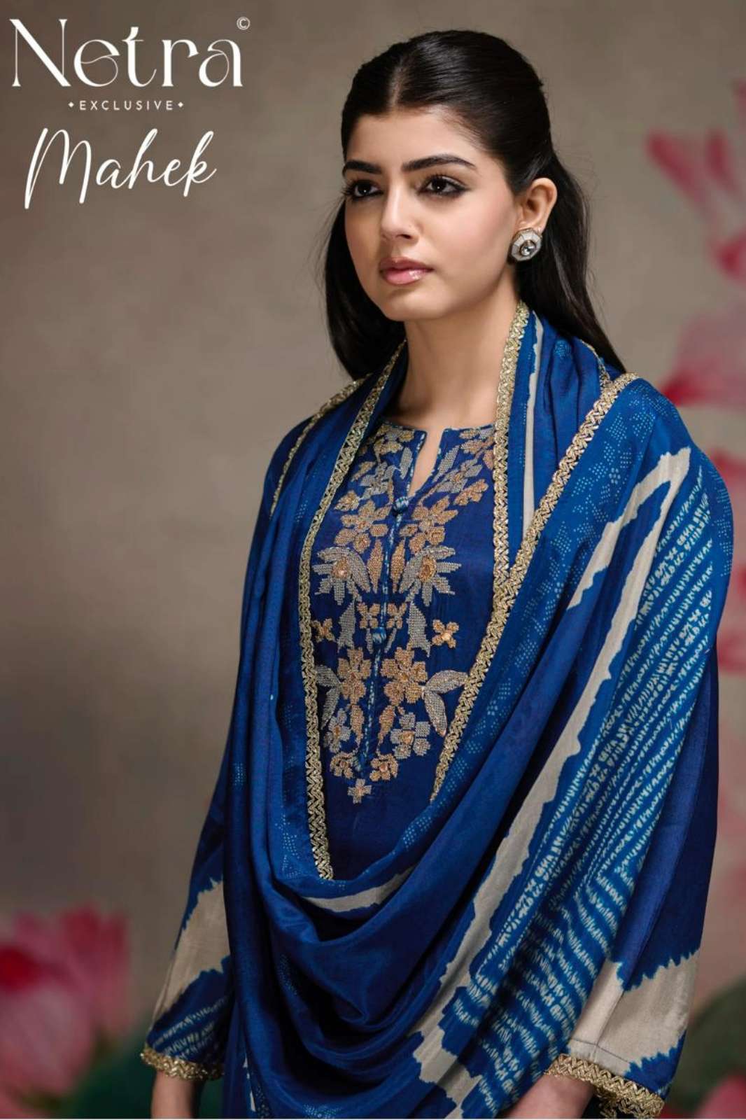 NETRA MAHEK PURE BEMBERG MUSLIN DIGITAL PRINTED SALWAR SUIT