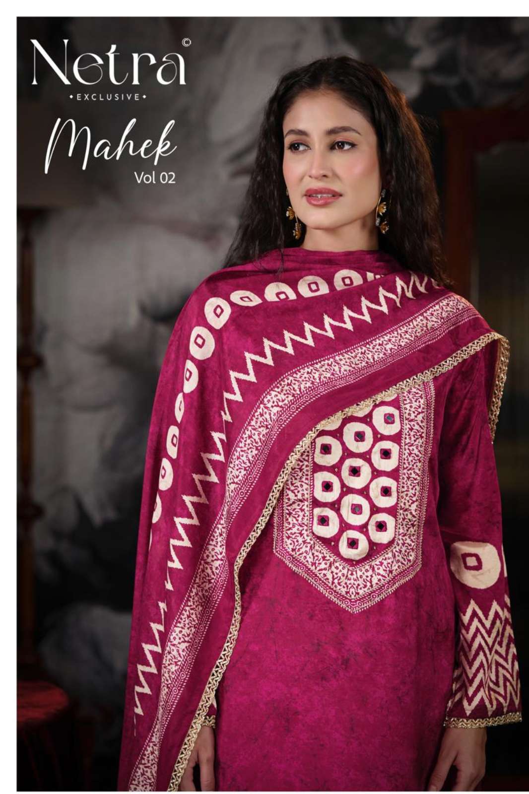 Netra MAHEK VOL 02 Pure Bemberg Muslin Digital Printed Designer Salwar Suit