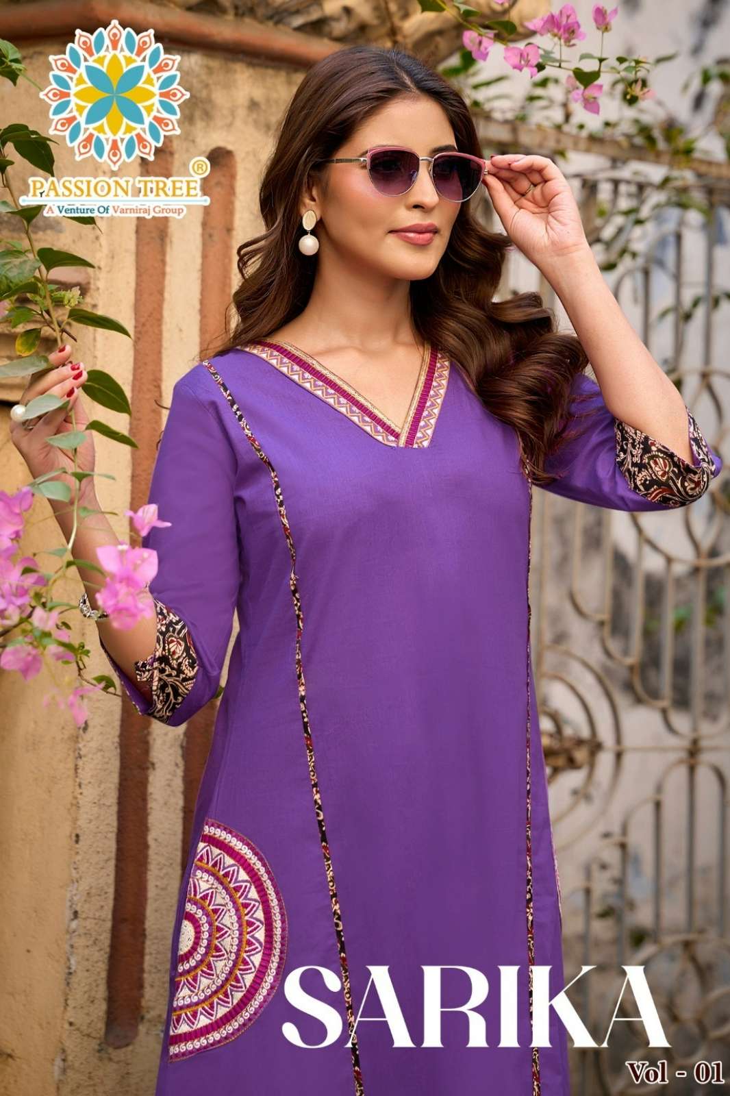 PASSION TREE SARIKA VOL1 A-LINE WITH PLAZZO DESIGNER KURTIS
