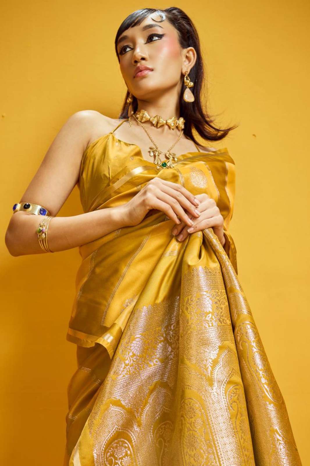 Rajtex Kanthkala Rose Satin 001 TO 006 Silk Designer Saree