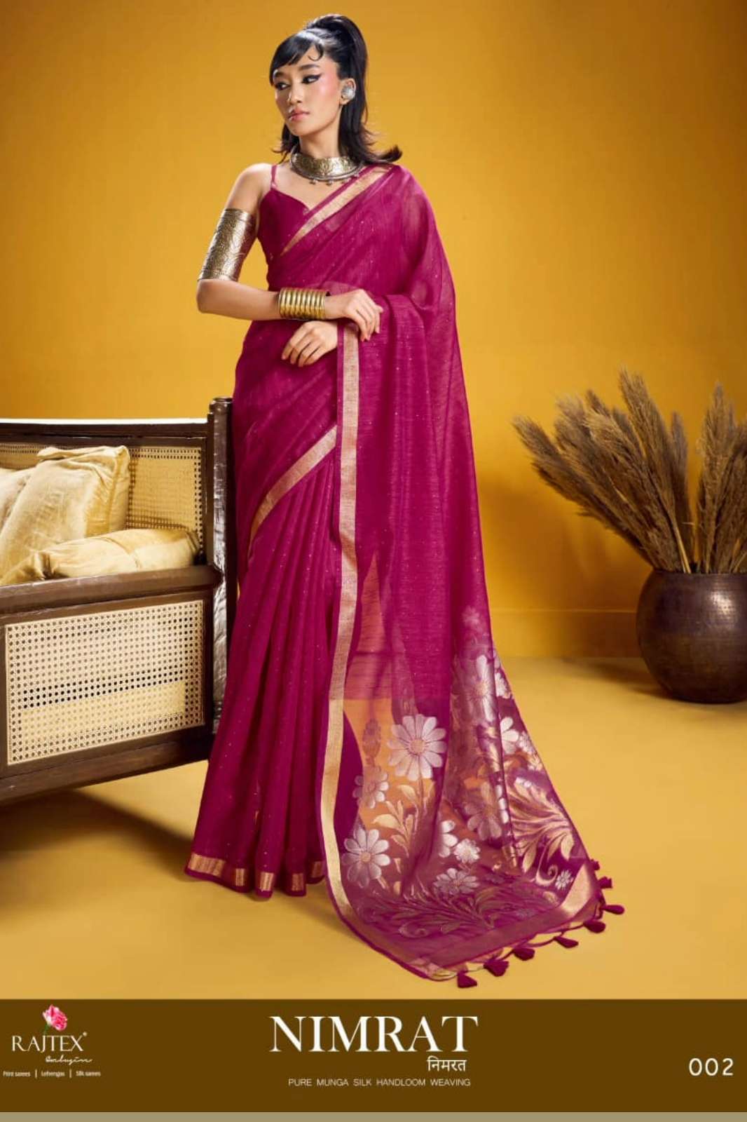 RAJTEX NIMRAT HANDLOOM WEAVING SILK DESIGNER SAREE