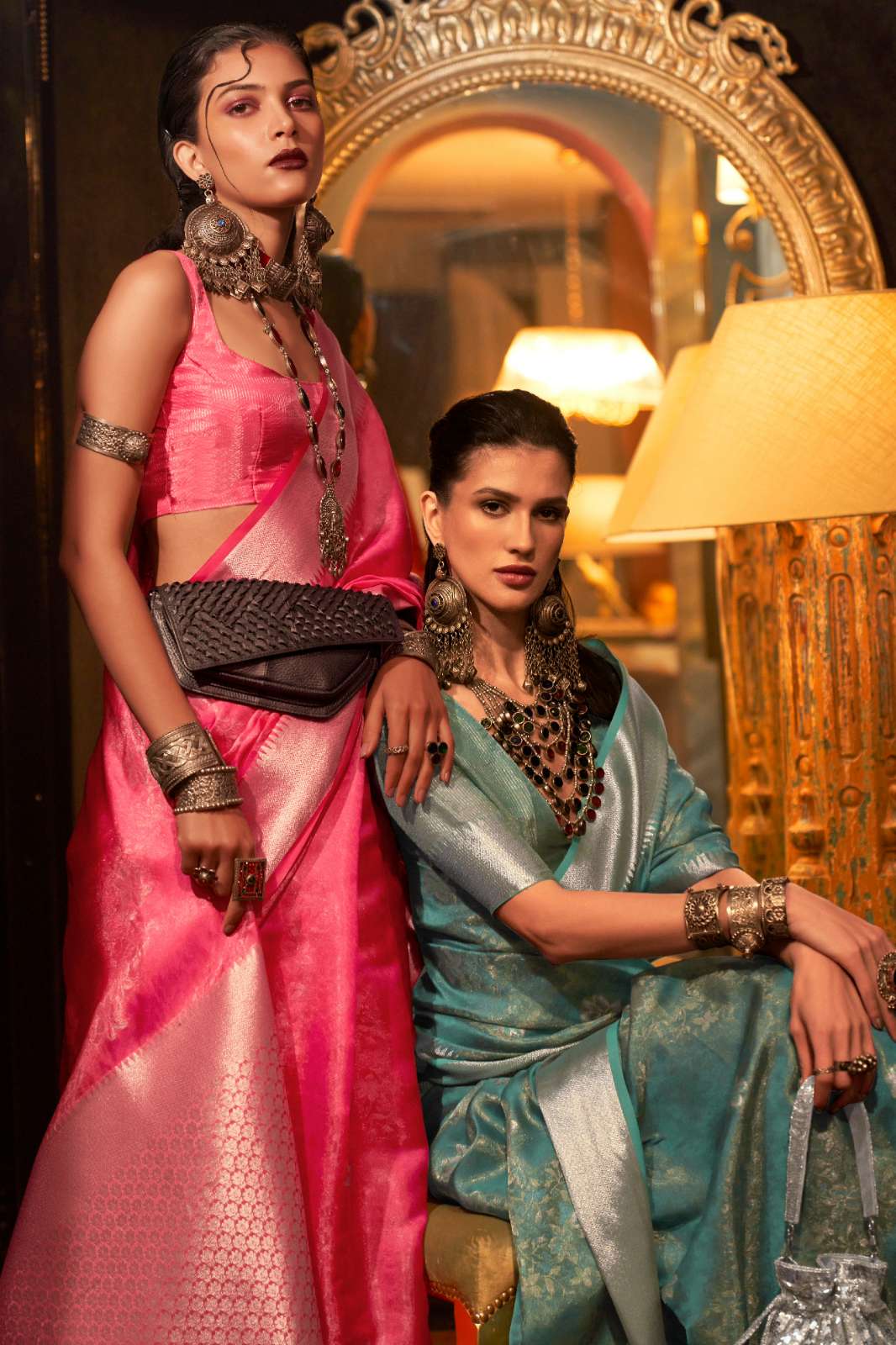Rajtex presents Katie Orgnaza 317002 to 317006 Two Tone Handloom Weaving Organza saree collection