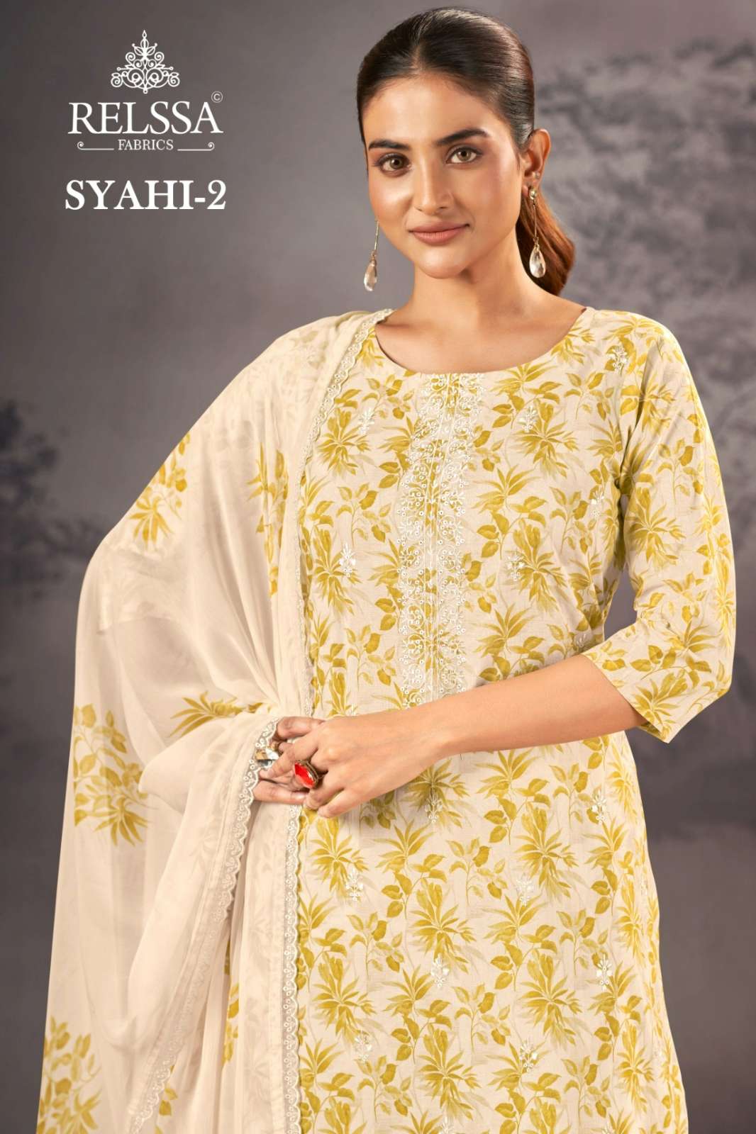 RELESSA SYAHI 2 COTTON DESIGNER EMBROIDERY SALWAR SUIT