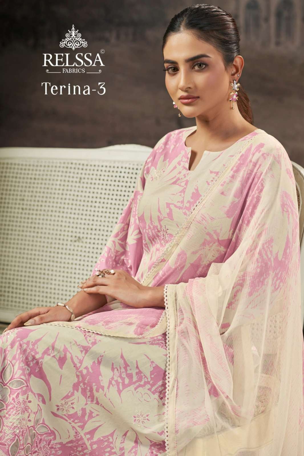 RELESSA TERINA 3 301 to 304 COTTON LAWN DESIGNER EMBROIDERY SALWAR SUIT
