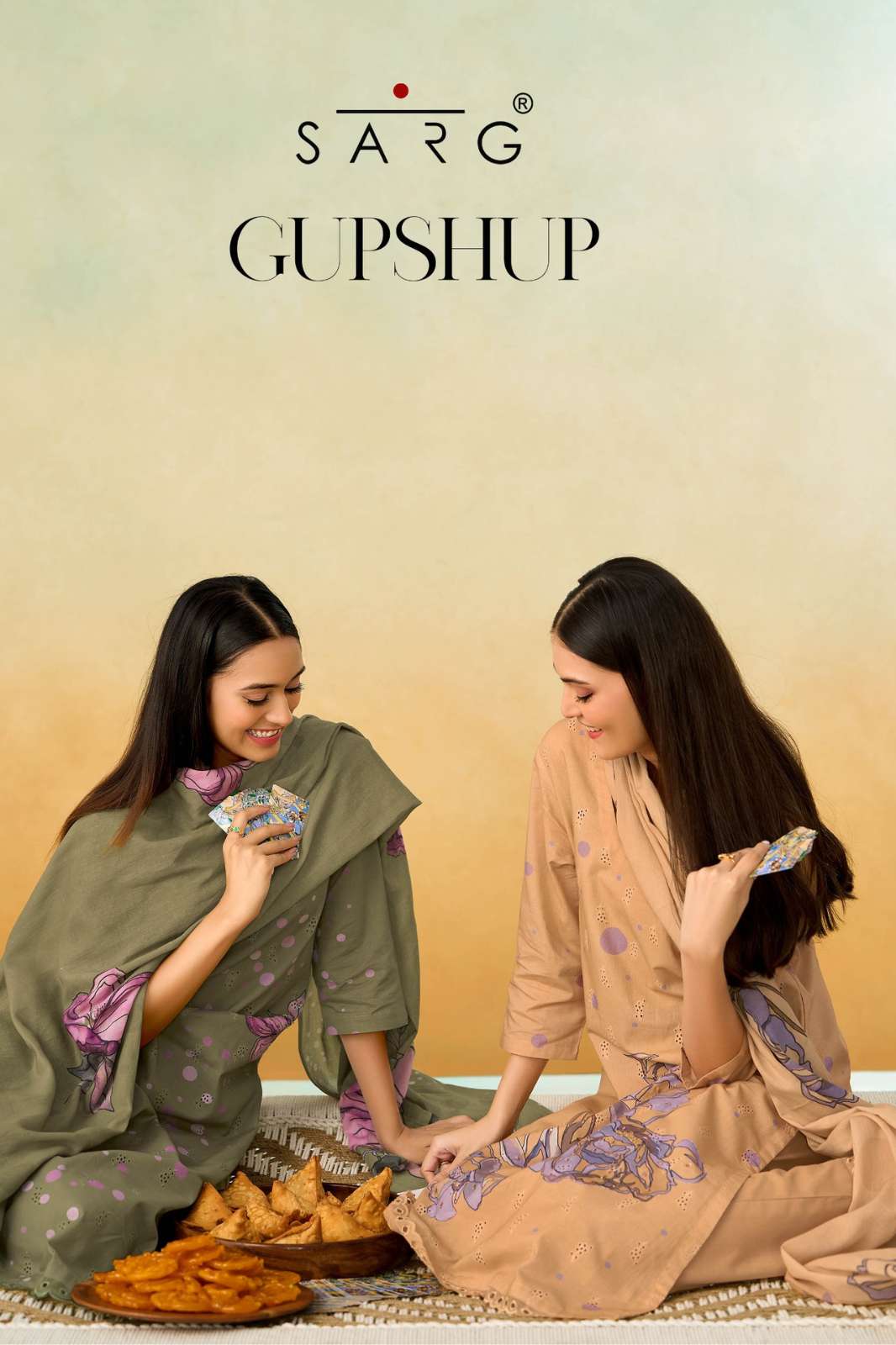 SARG GUPSHUP PURE COTTON EMBROIDERY DIGITAL PRINTED SALWAR SUIT
