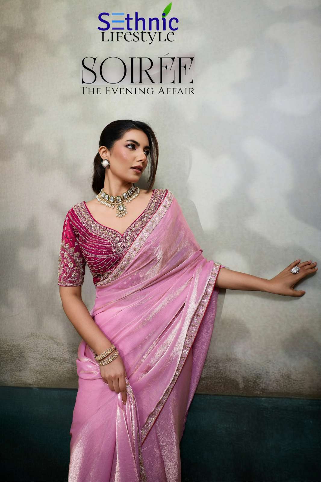 Sethnic Soiree 117001 to 117004 Velvet Satin Designer Party Wear Saree