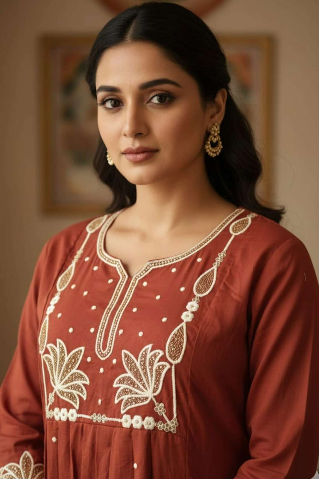 SHIR BALAJI EMPORIUM MUL COTTON WIYH EMBROIDARY DESIGNER KURTIS