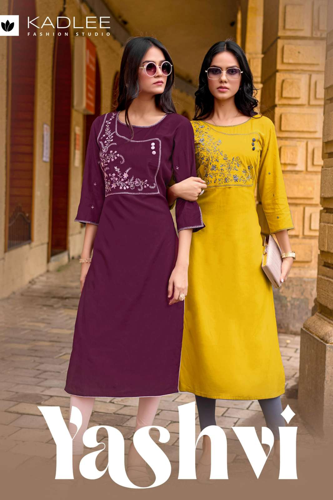 SHIR BALAJI EMPORIUM YASHVI HEAVY REYON WITH HAND WORK DESIGNER KURTIS