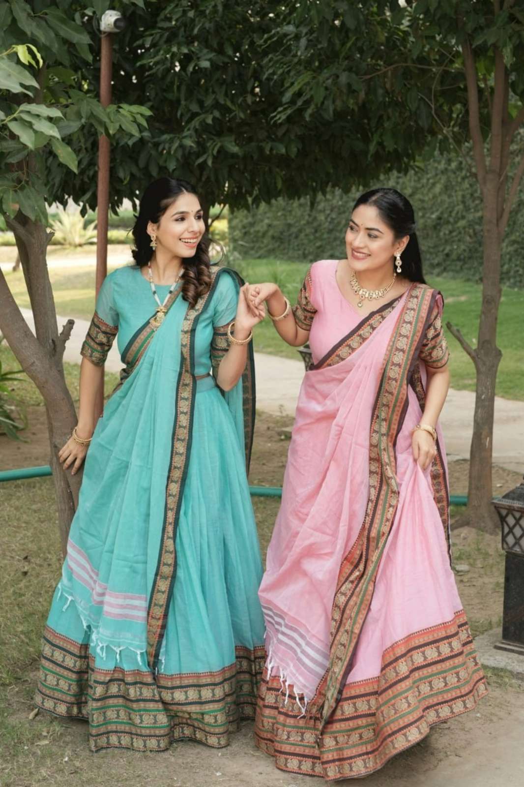Shri Balaji Emporium 21540 Pure Hand Weaving Chanderi Cotton Lehenga