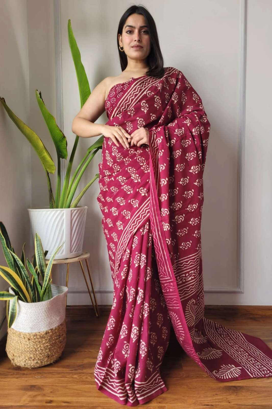Shri Balaji Emporium 21572 Hand Block Printed Pure cotton sarees collection