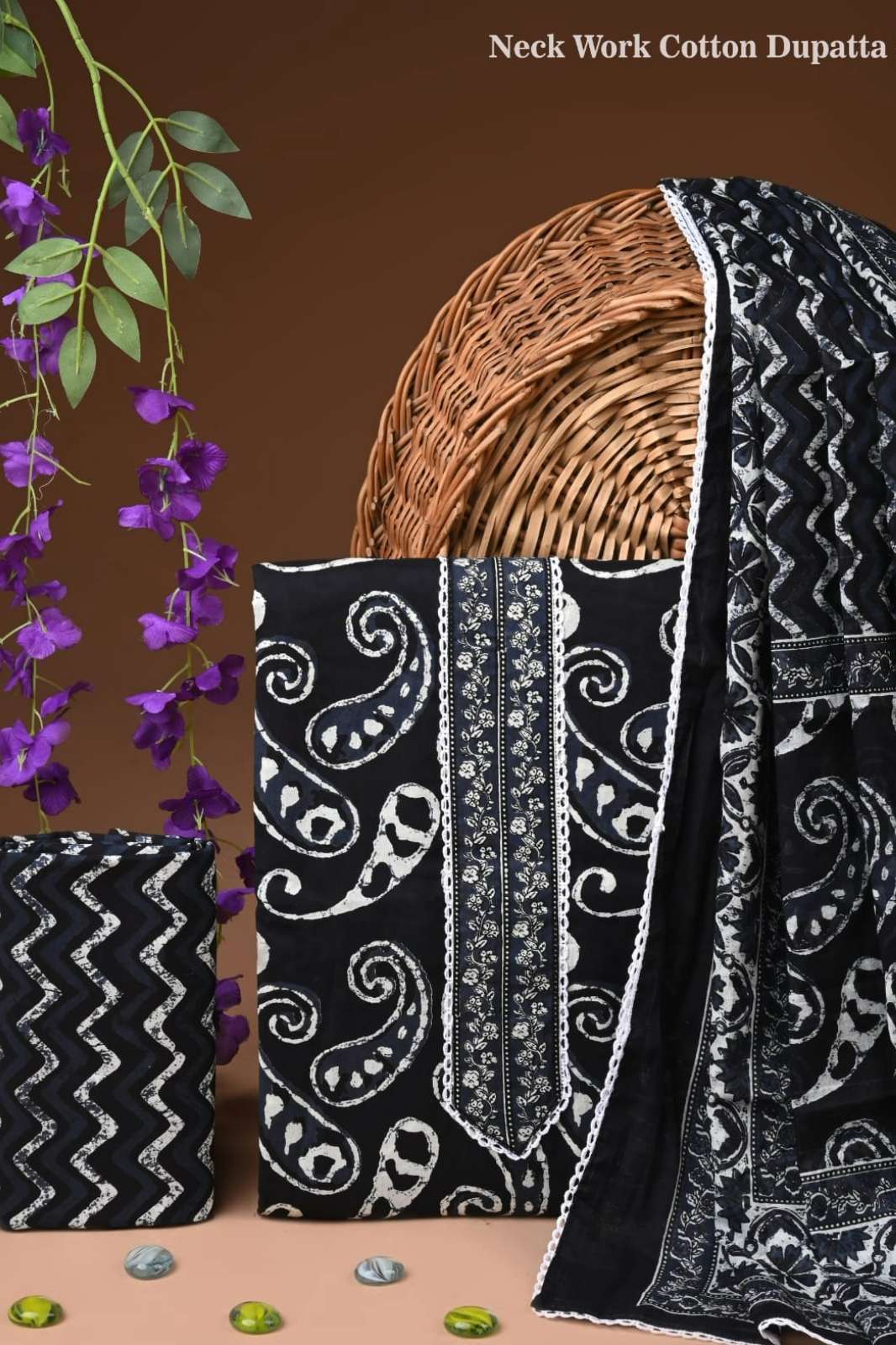 Shri Balaji Emporium 21574 Cotton suits with gota paati work 