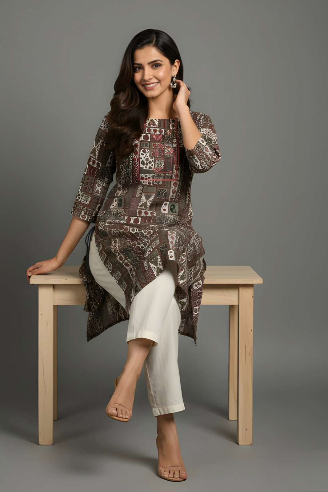 Shri Balaji Emporium 740 Ready To Wear Cotton Digitally Printed Everyday To Office Wear Kurti
