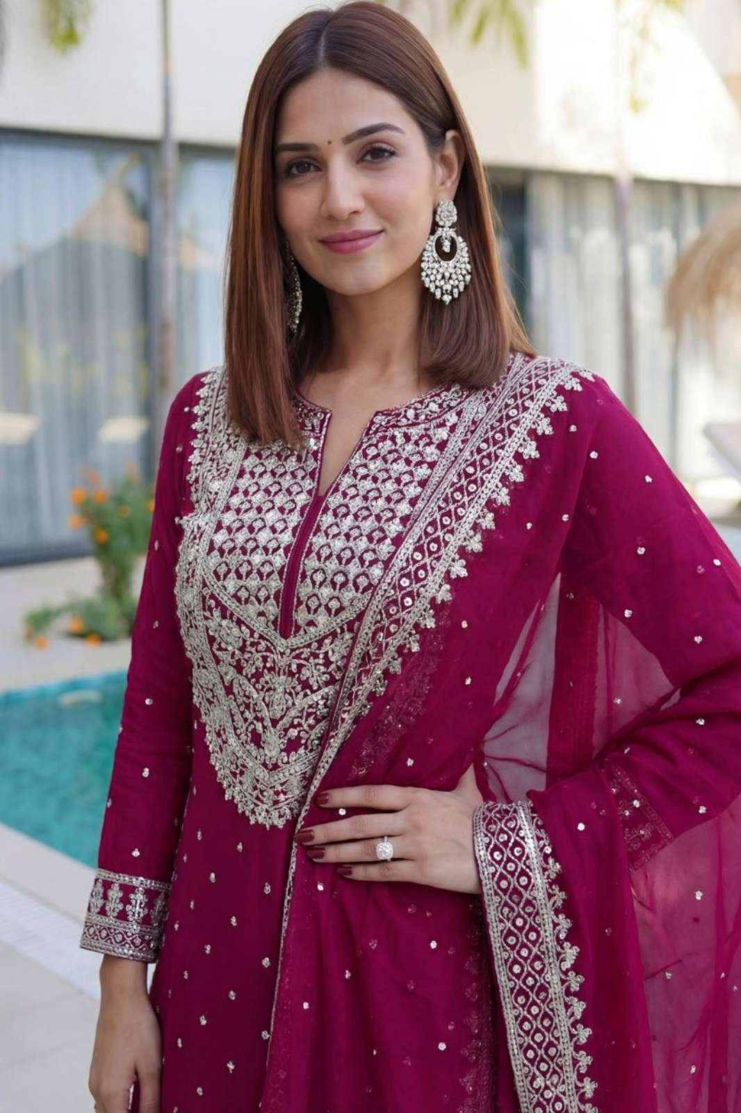 Shri Balaji Emporium DB 5046 Faux Georgette Pakistani Sharara Suit