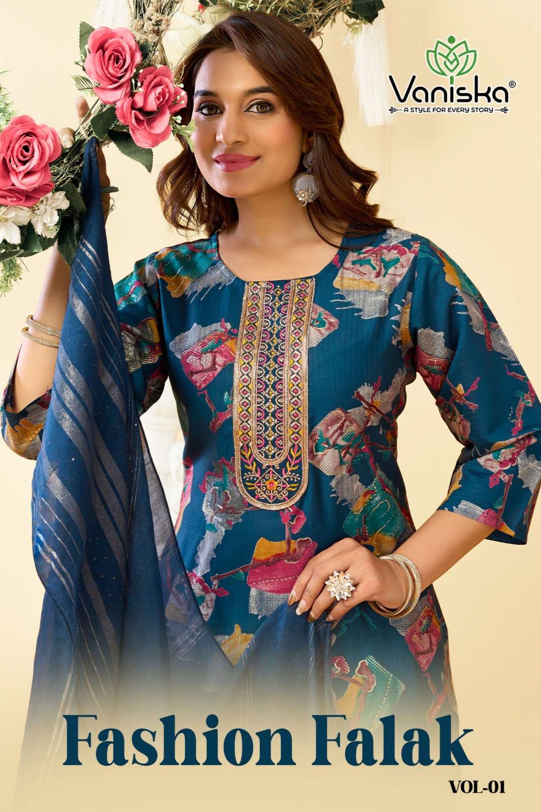 Shri Balaji Emporium FASHION FALAK VOL 1 Heavy Embroidered Designer Kurtis